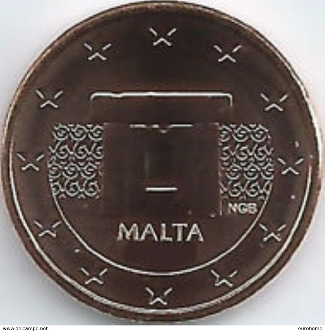 Malta  2019   2 Cent   Uit De BU - Du Coffret !!! Met Muntmeesterteken Monnaie De Paris Letter F  !!! - Malta