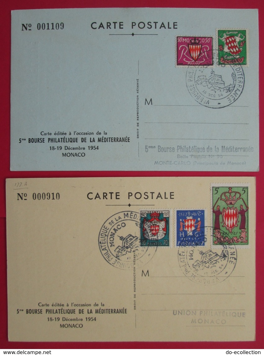 lot MONACO 28 lettres entier postal FDC carte maximum journée du timbre 1946 bourse philatélique méditerranée 1954 etc