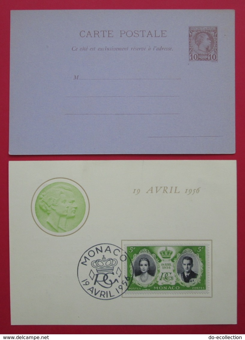 lot MONACO 28 lettres entier postal FDC carte maximum journée du timbre 1946 bourse philatélique méditerranée 1954 etc