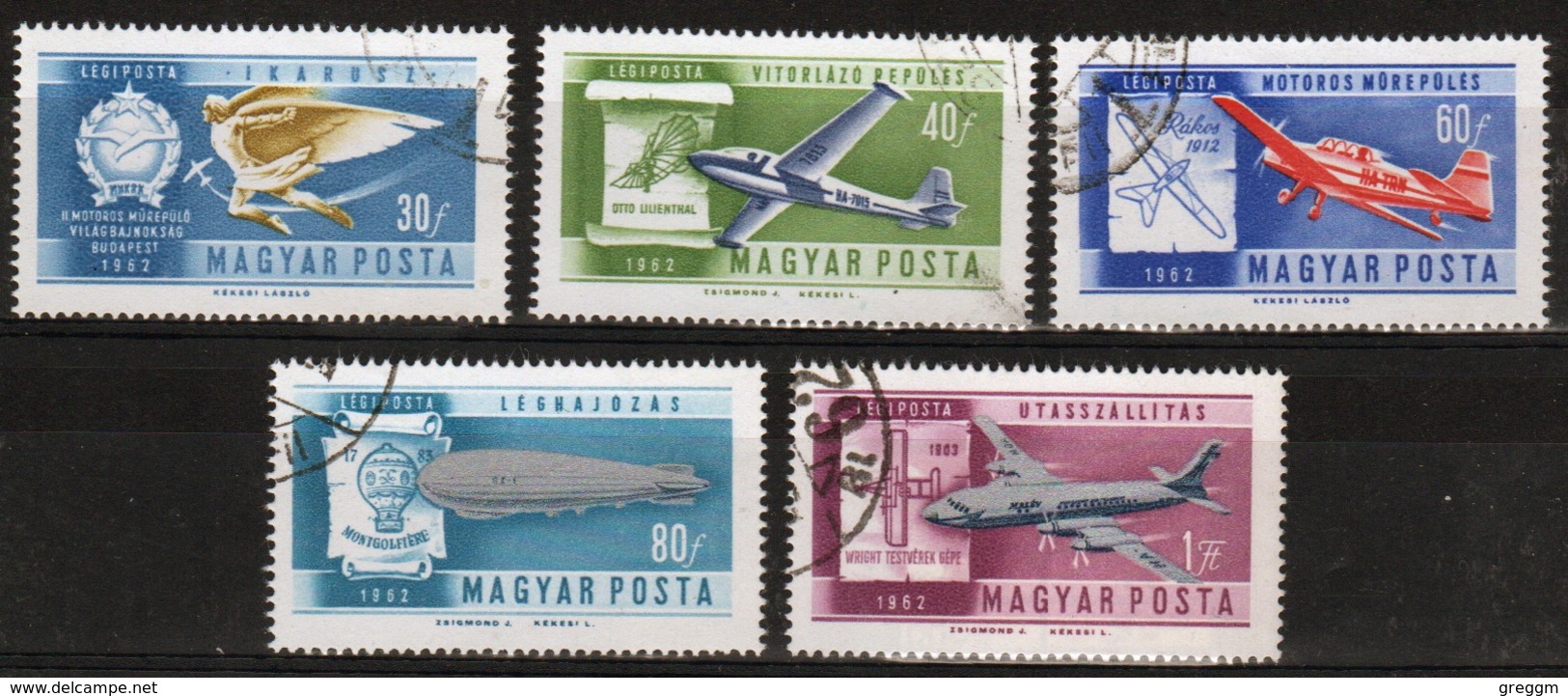Hungary 1962 Short Set Of Stamps Celebrating Air Development. - Used Stamps