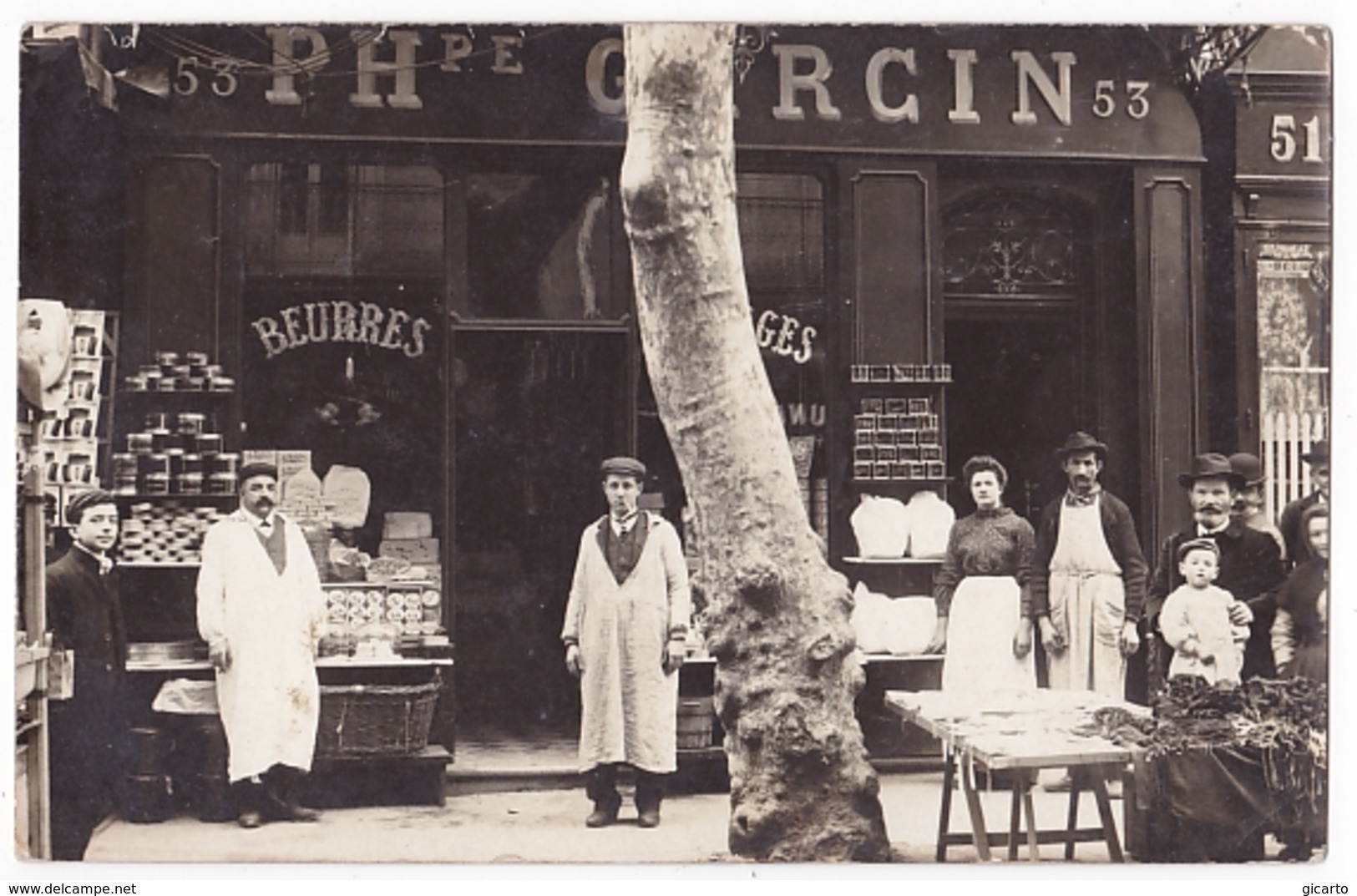 Toulon ,  53 Cours Lafayette , Carte Photo , Garcin P .  Beurres Fromages - Toulon