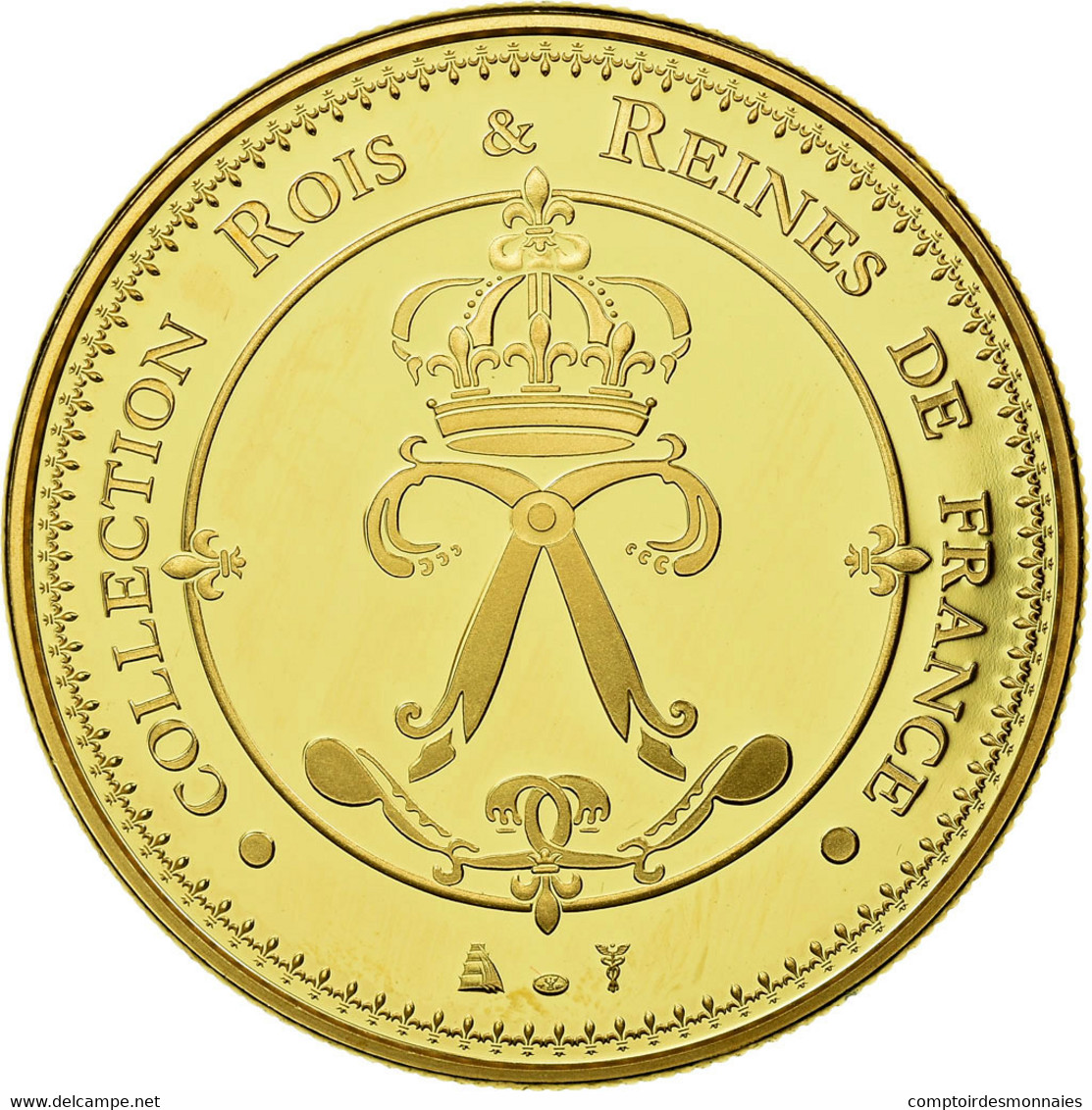 France, Médaille, Les Rois De France, Hugues Capet, History, FDC, Copper Gilt - Autres & Non Classés