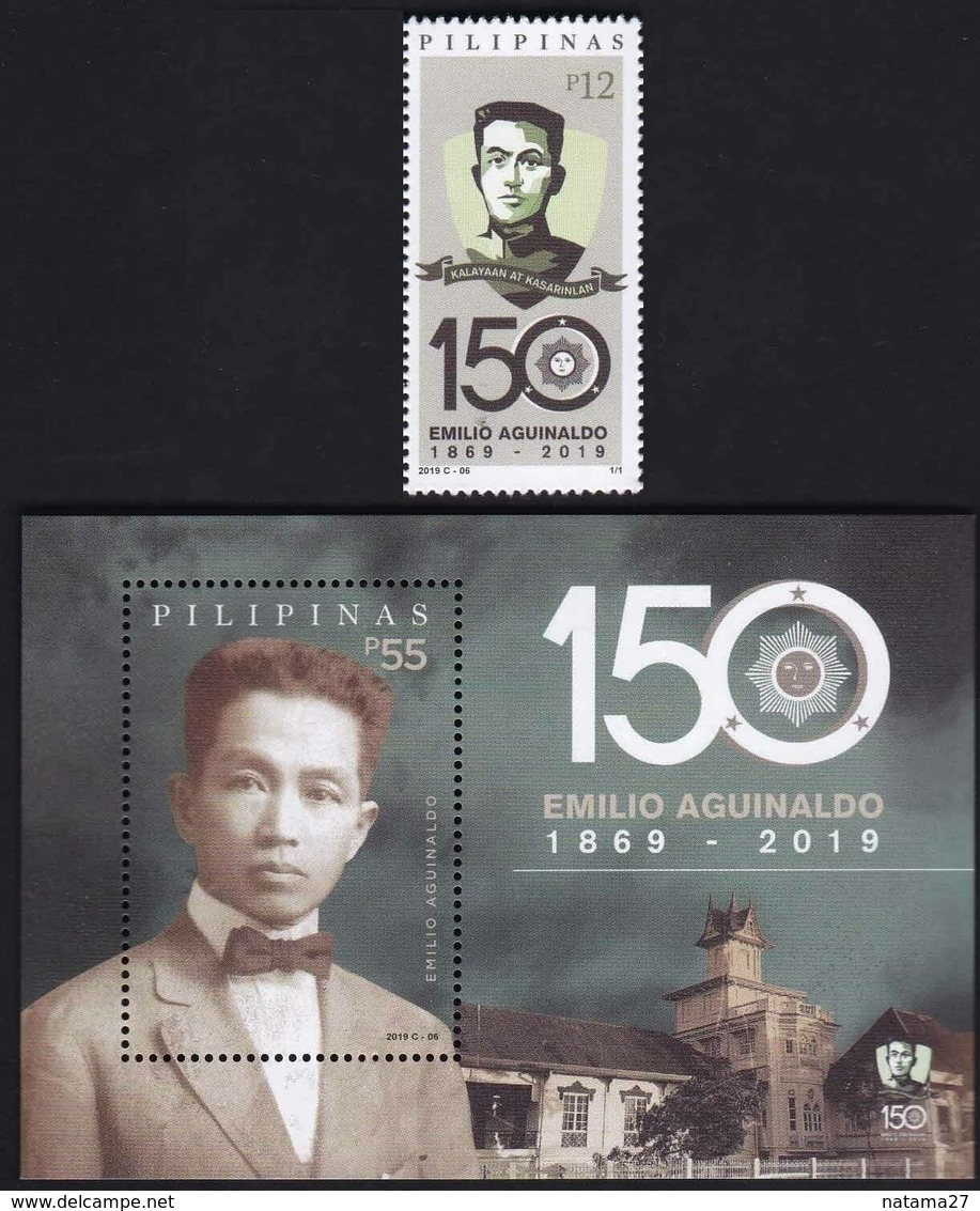 Filippine Philippines Philippinen Pilipinas 2019 Aguinaldo 150th Birth Anniversary 12p. Singles + SS - MNH** (see Photo) - Filippine