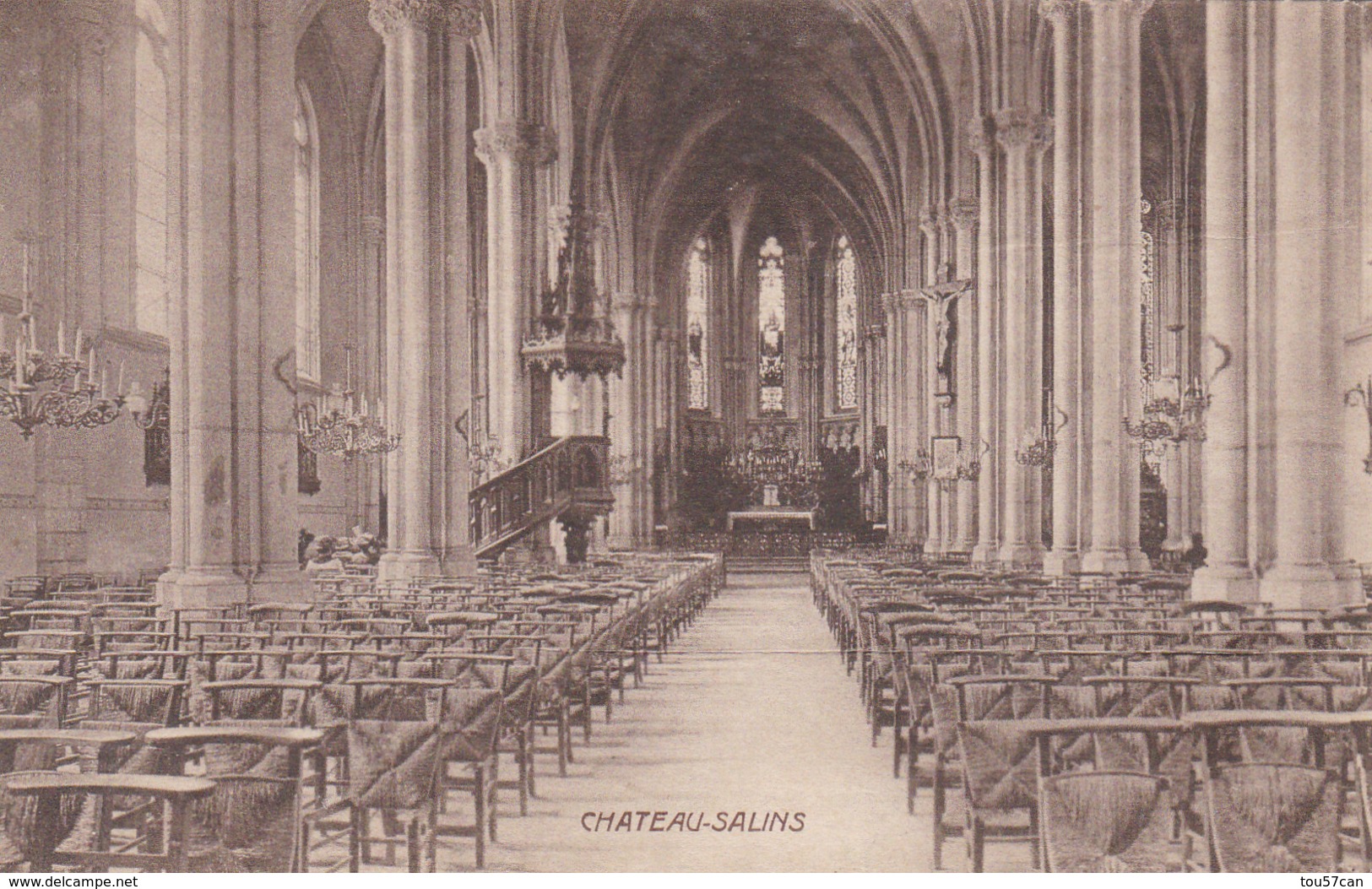 CHÂTEAU-SALINS - MOSELLE  (57) - PEU COURANTE CPA 1898.. - Chateau Salins