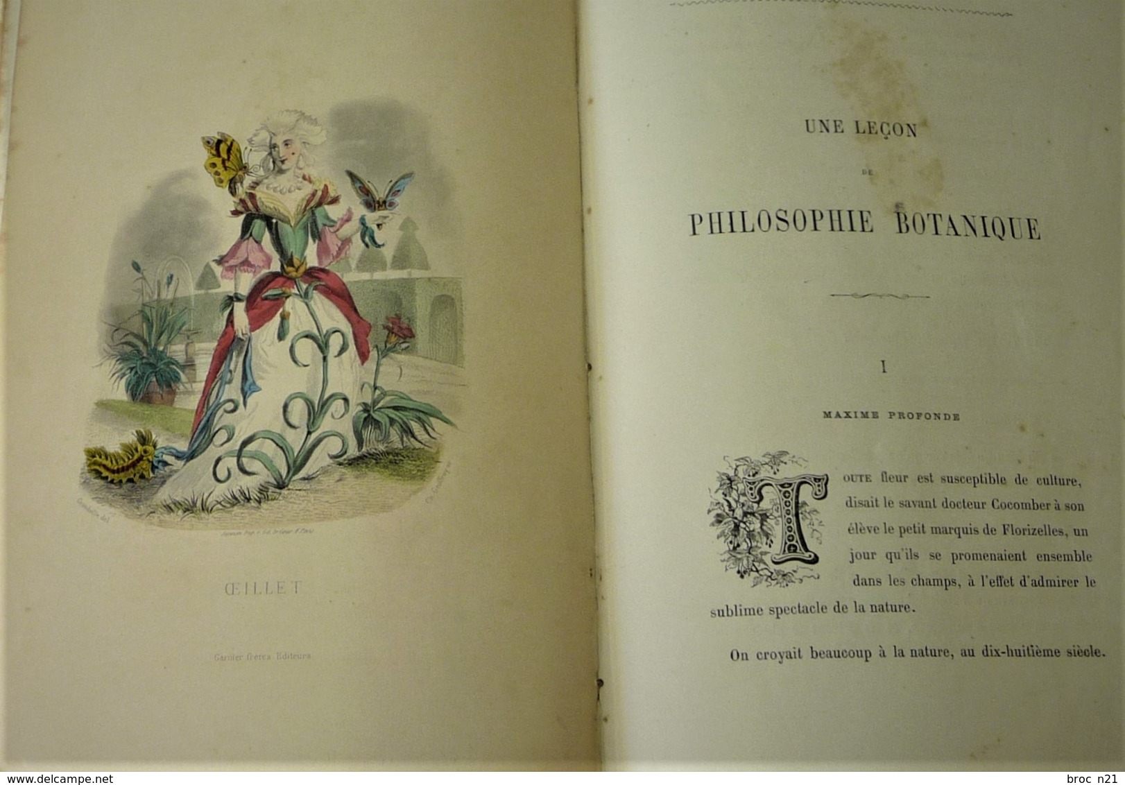 J. J. GRANDVILLE, Les Fleurs Animées, Garnier Frères