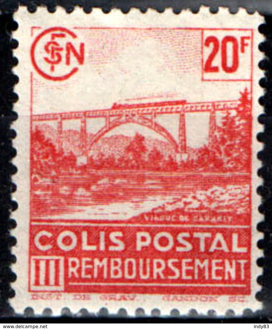 France Colis Postal YT N°211 Neuf * (charnière)  (1943) "Remboursement" - Nuevos