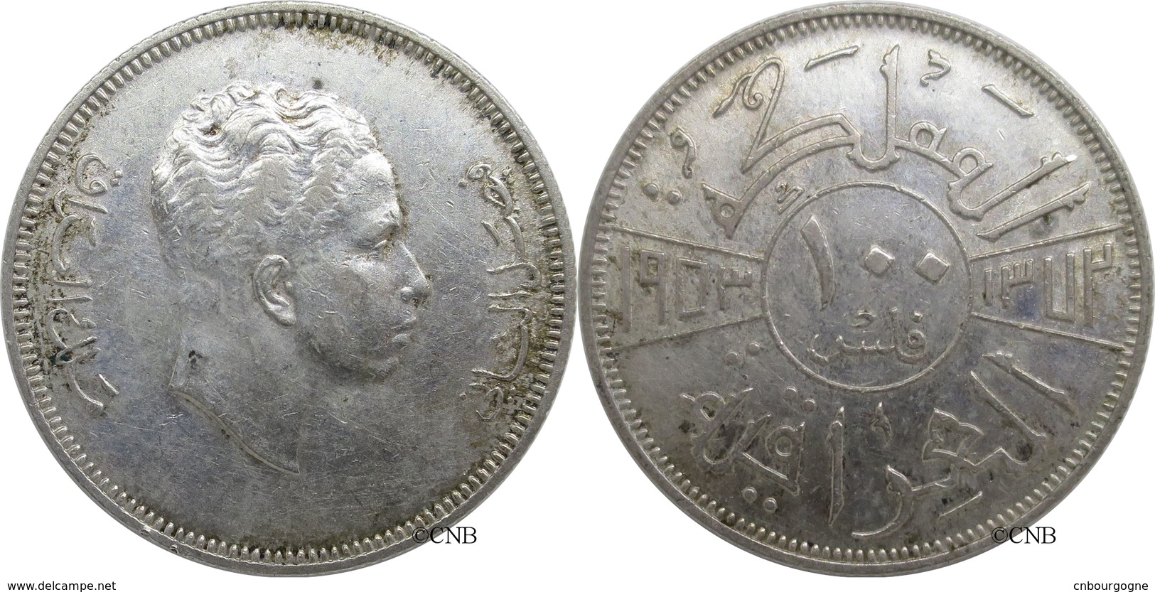 Irak / Iraq - Faisal II - Royaume 100 Fils 1953-AH1372 - TTB+ - Mon3207 - Iraq