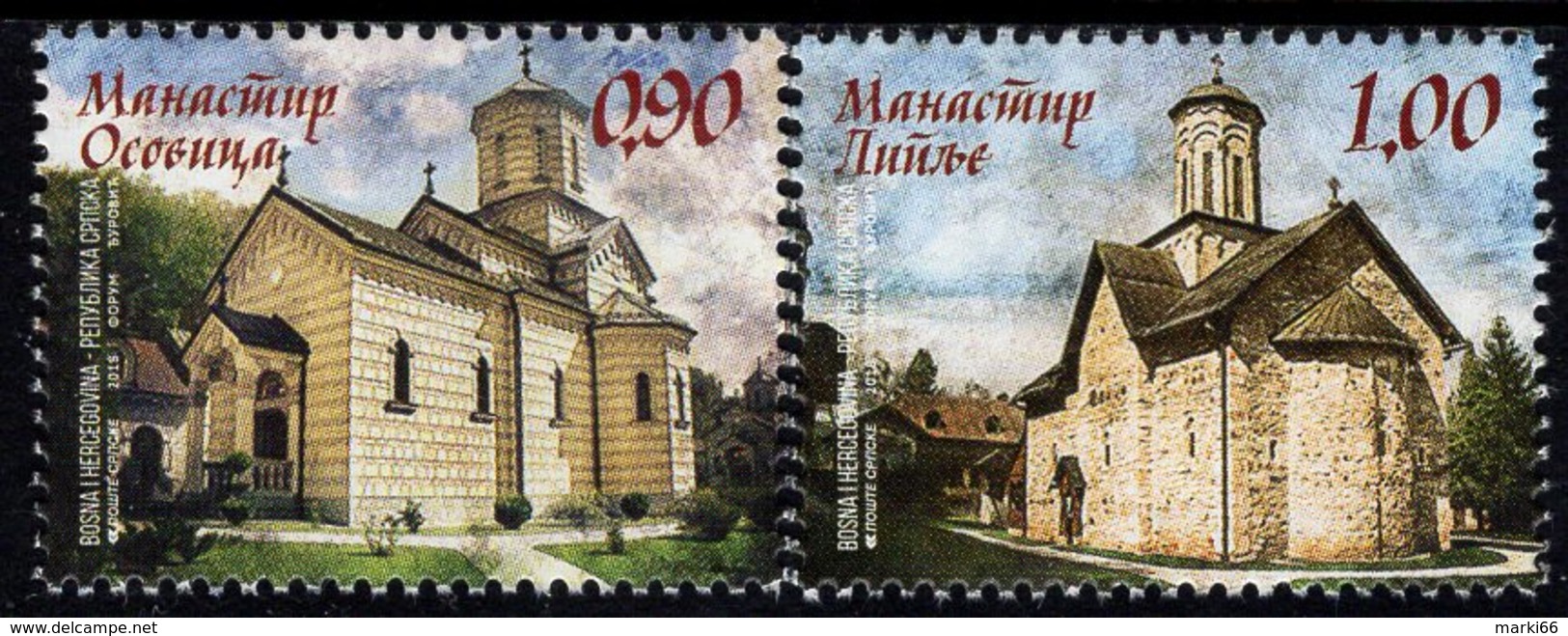 Bosnia & Herzegovina - Republika Srpska - 2018 - Monasteries Of Republic Of Srpska - Mint Stamp Set - Bosnia And Herzegovina