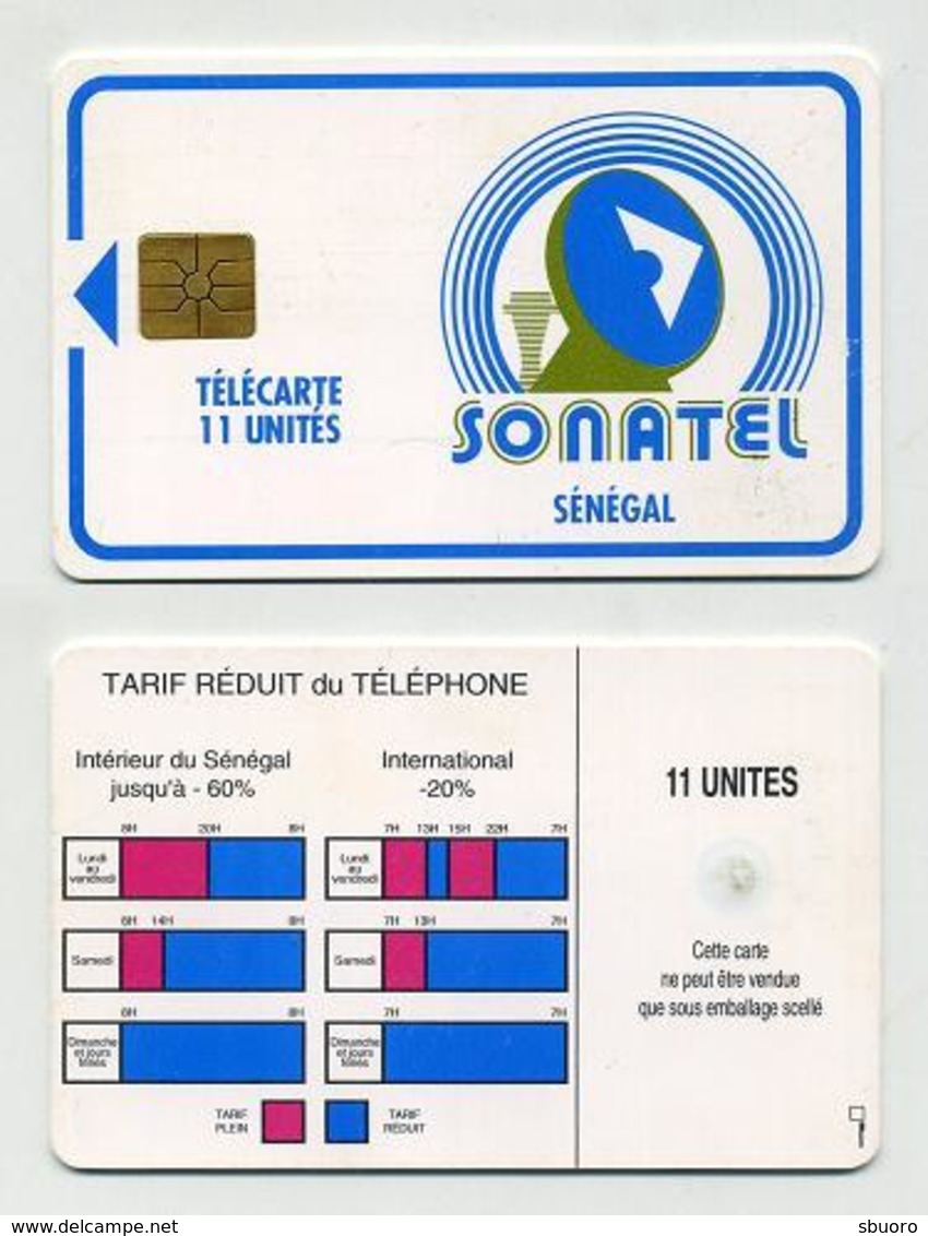 Télécarte Sénégalaise SONATEL 11 Unités. Sénégal Senegal. West Africa. Phonecard. Telefonkarte. Telefonkort. Telekarte - Sénégal
