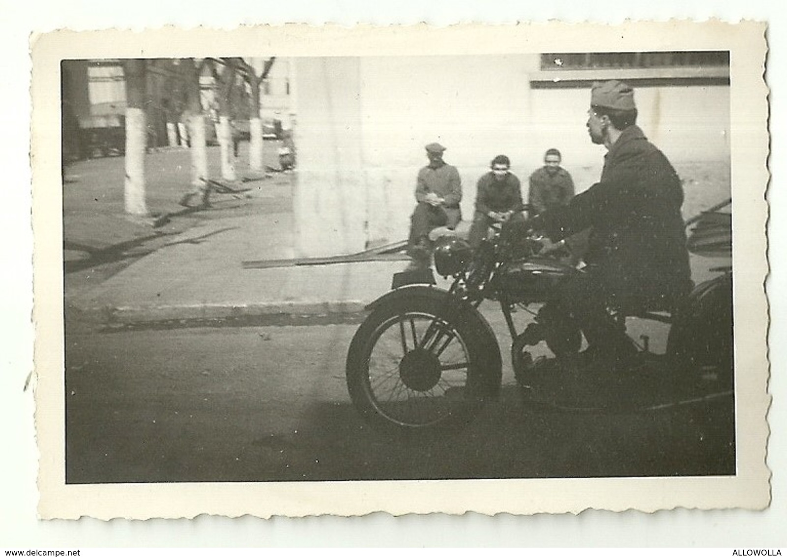 3883 "MILITARE IN MOTO-1947" FOTO ORIGINALE - Guerra, Militari