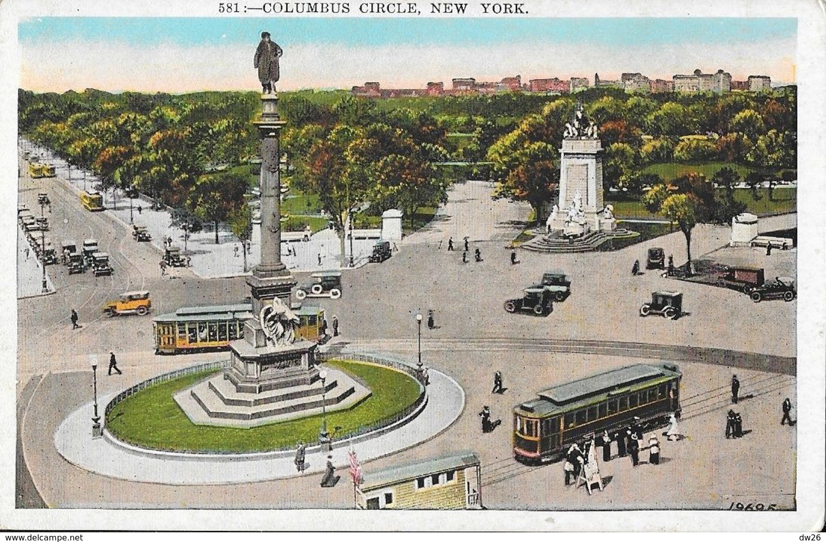 Manhattan - Columbus Circle, New York NY - Tramway - Post Card Co. Non Circulated - Manhattan