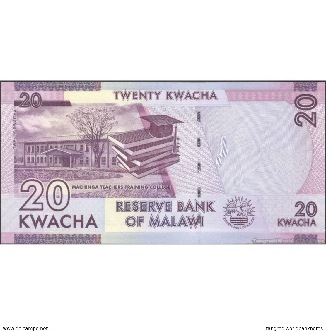 TWN - MALAWI 63c - 20 Kwacha 1.1.2016 Prefix BA UNC - Malawi