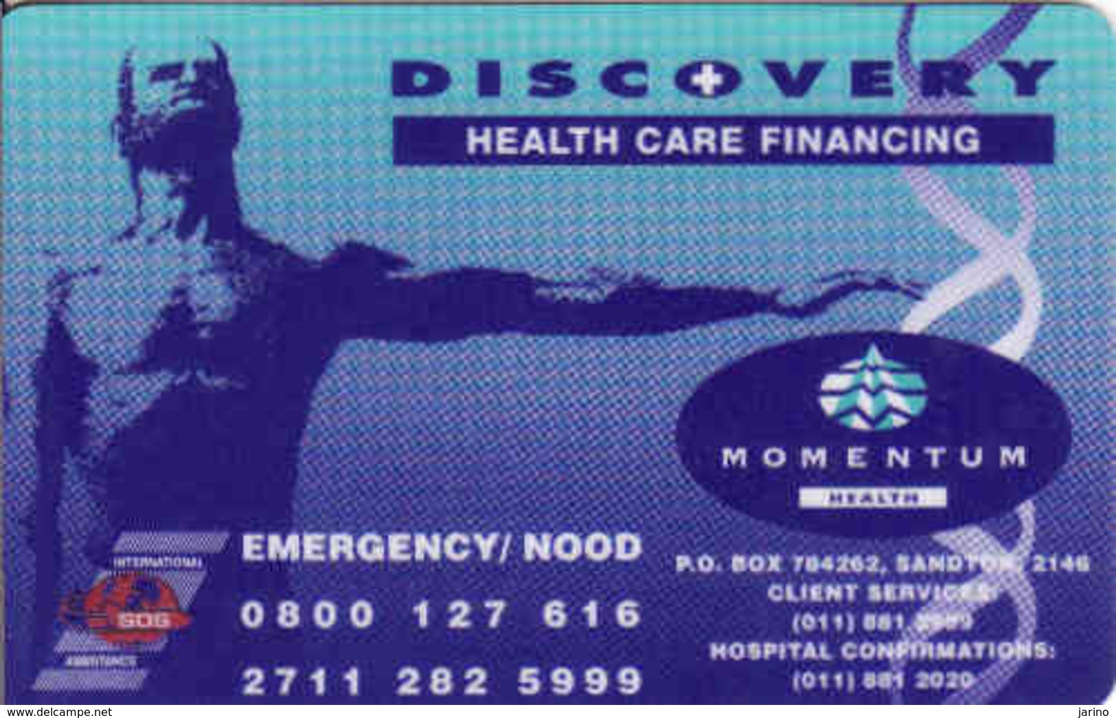 South Africa, Gift Card Health Care Financing - Cartes Cadeaux