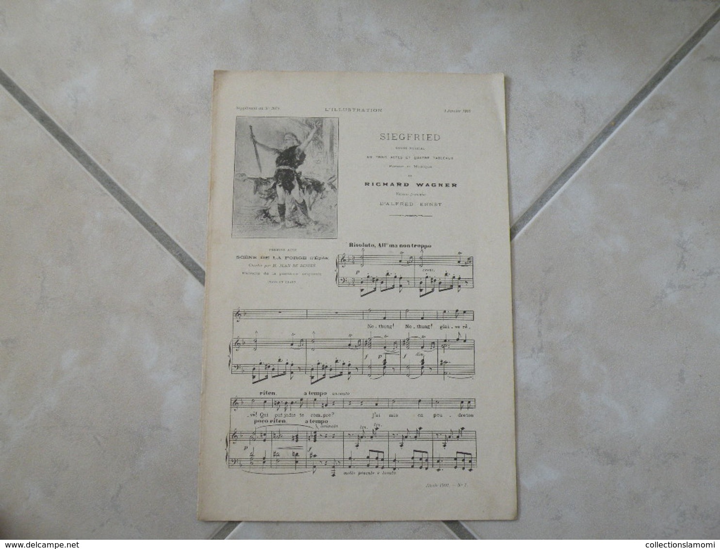 Siegfried & Fogli Volanti -(Musique Richard Wagner)- Partition (Piano Et Chant) - Tasteninstrumente