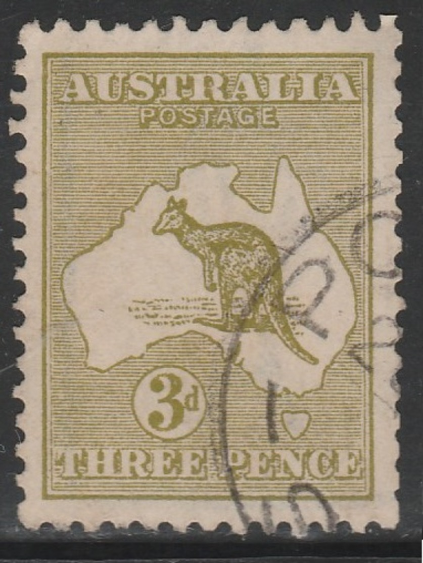 Australia 1915 - SG 37, 3d - KANGAROO & MAP OF AUSTRALIA - VFU - Used Stamps