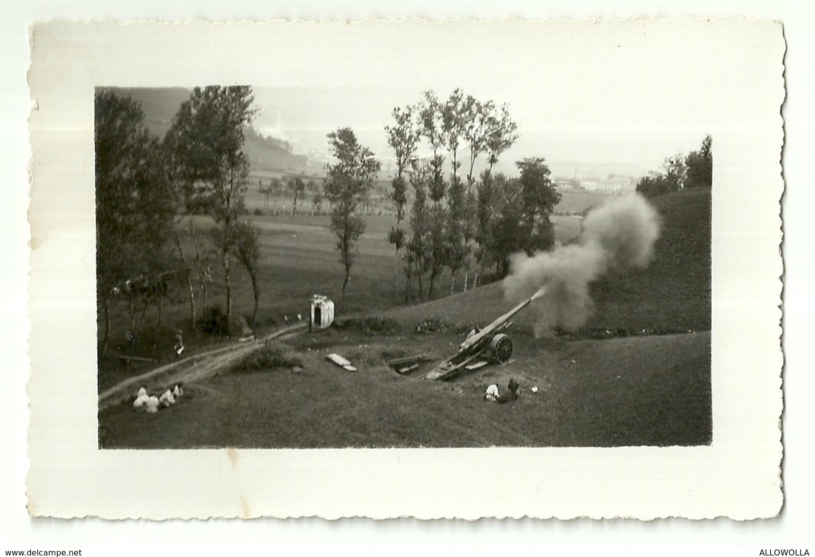 3889 "COLPO DI CANNONE-CLUSONE,BERGAMO" FOTO ORIGINALE - Guerra, Militari