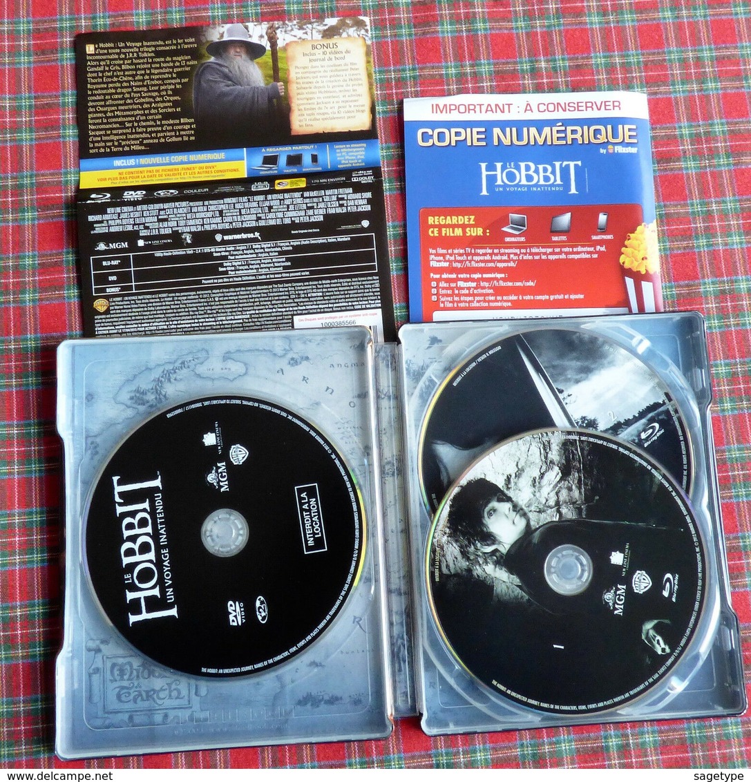 LE HOBBIT -- UN VOYAGE INATTENDU : Blu Ray + DVD ULTIMATE EDITION Steelbook  - Non Réembalé (1) - Ciencia Ficción Y Fantasía