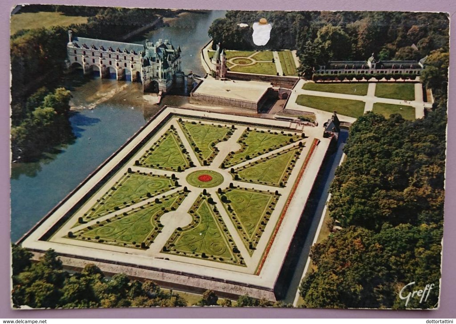 CHENONCEAUX - Le Chateau Et La Tour Des Marques, Vue D'avion - Indre Et Loire - Chateaux De La Loire - Jardin Vg F2 - Chenonceaux