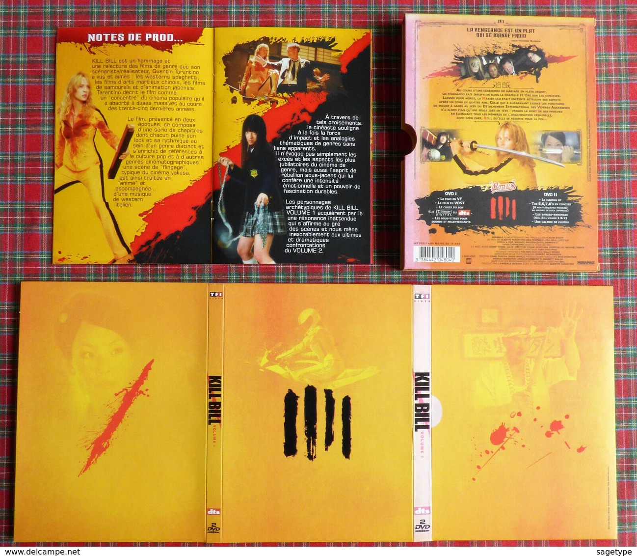 KILL BILL VOLUME 1 - COFFRET 2 DVD + Fascicule - Quentin Tarantino  - Non Réembalé (1) - Action, Aventure