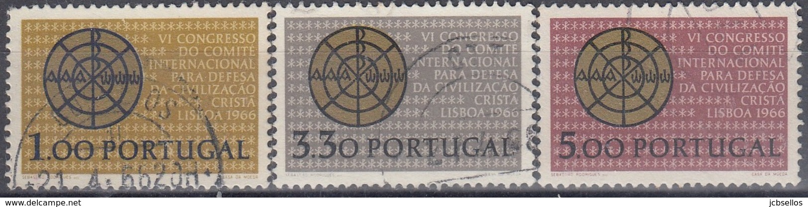 PORTUGAL 1966 Nº 981/83 USADO - Oblitérés