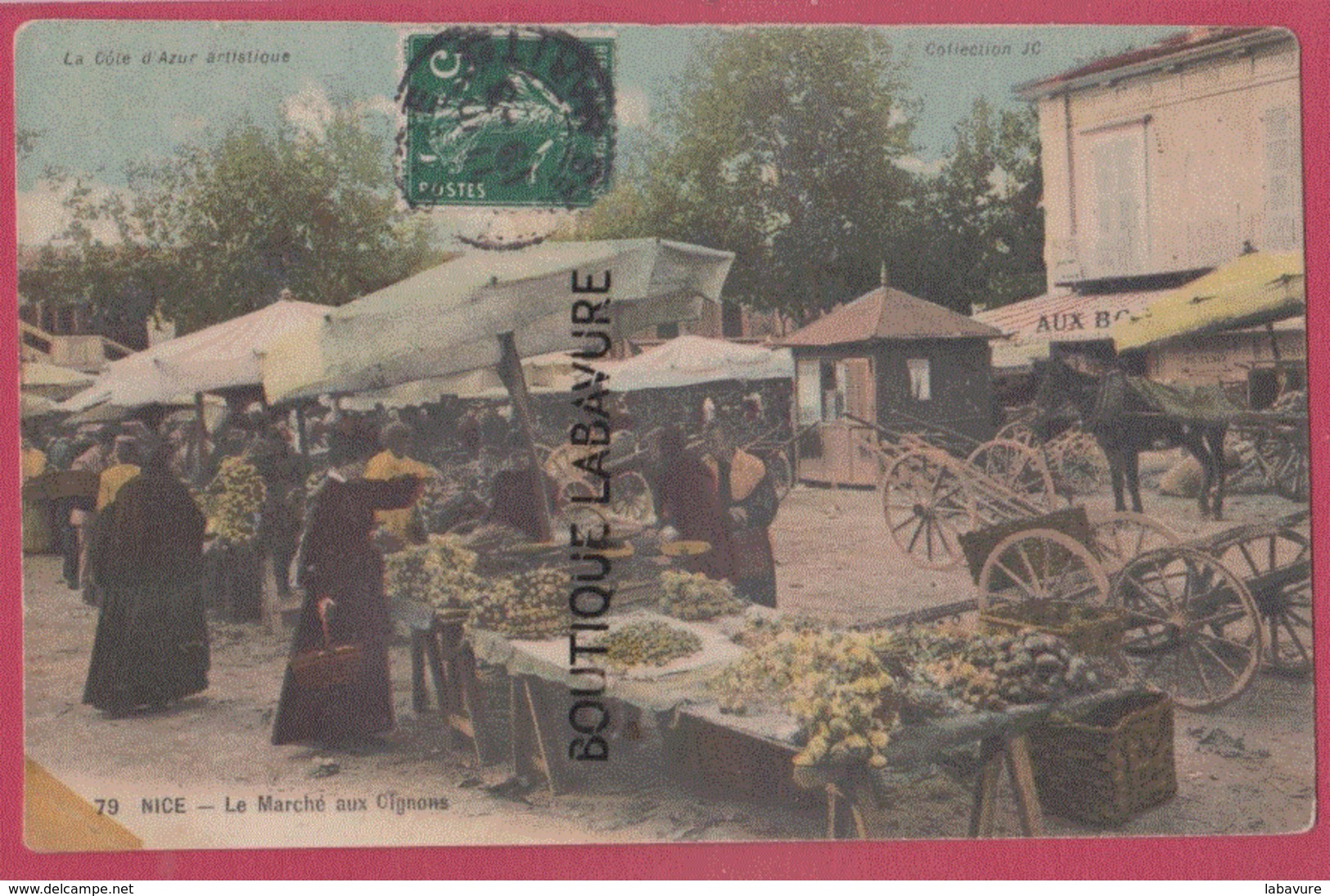 06 - NICE----Le Marché Aux Oignons---animé---colorisée - Marchés, Fêtes