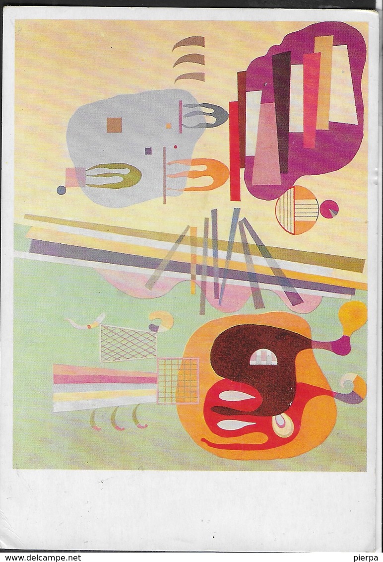 ANNULLO SPECIALE - ROMA EUR - 29.11.1986 - XL CONVEGNO FILATELICO NAZIONALE  SU CARTOLINA KANDINSKY - Esposizioni Filateliche