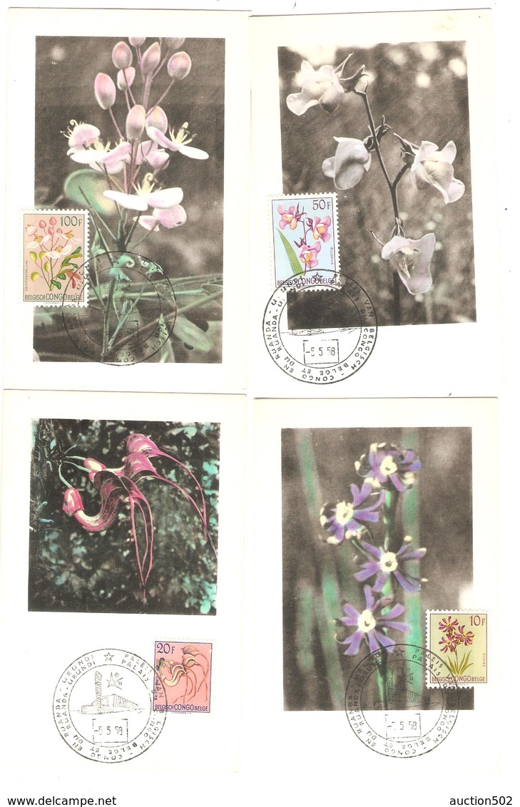 PR6527/ Belgisch Congo Belge Carte Maximum Fleurs 302/323 Manque Le 307 - Sonstige & Ohne Zuordnung