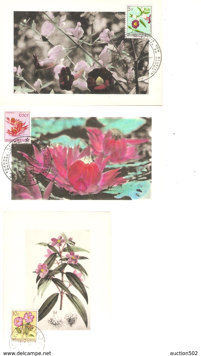 PR6527/ Belgisch Congo Belge Carte Maximum Fleurs 302/323 Manque Le 307 - Sonstige & Ohne Zuordnung