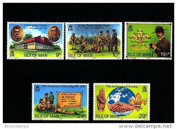 ISLE OF MAN - 1982 BOY SCOUT MOVEMENT  SET  MINT NH - Isle Of Man