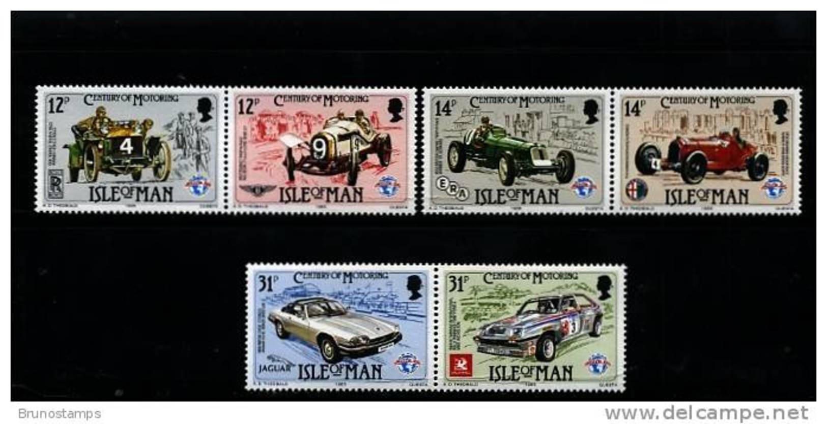 ISLE OF MAN - 1985 CENTURY OF MOTORING PAIRS  MINT NH - Man (Insel)