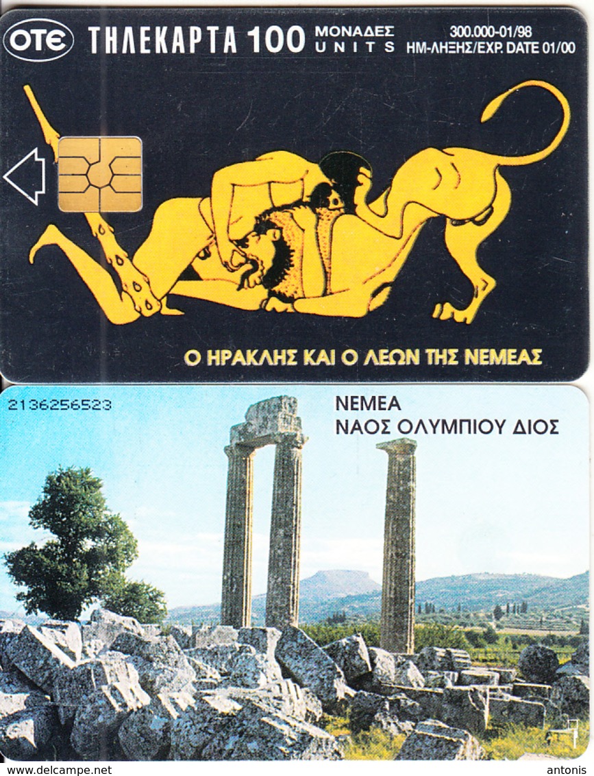GREECE - Hercules & The Lion Of Nemea, The Temple Of Zeus/Nemea, 01/98, Used - Other & Unclassified