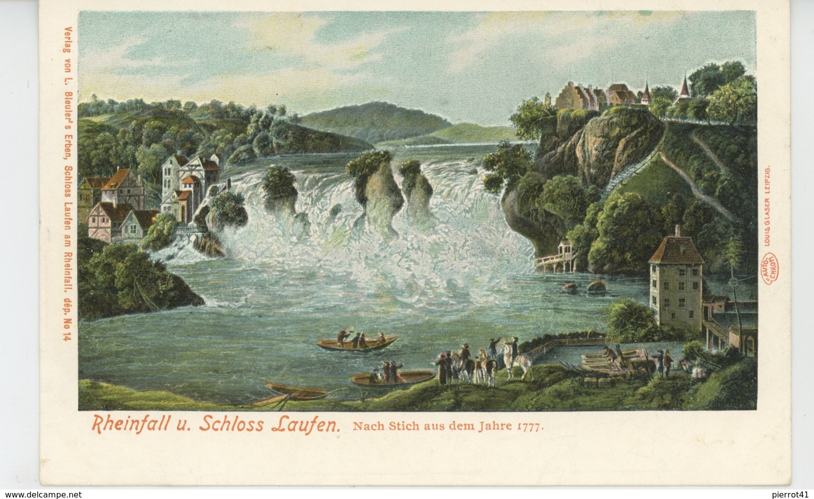 SUISSE - SCHAFFHOUSE - RHEINFALL UND SCHLOSS LAUFEN - Schaffhouse