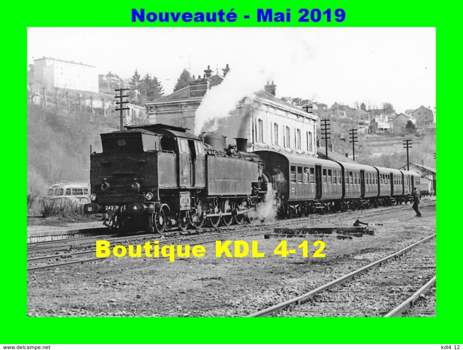 AL 576 - Train - Loco 242 TC 22 En Gare - CHATEAU CHINON - Niévre- SNCF - Chateau Chinon