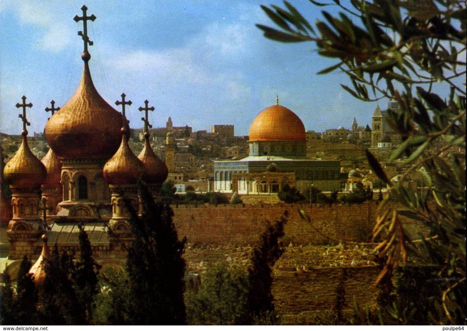 CPM - Jérusalem : L' Église De Sainte- Marie Madeleine Et Le Dôme Du Roc - Israel