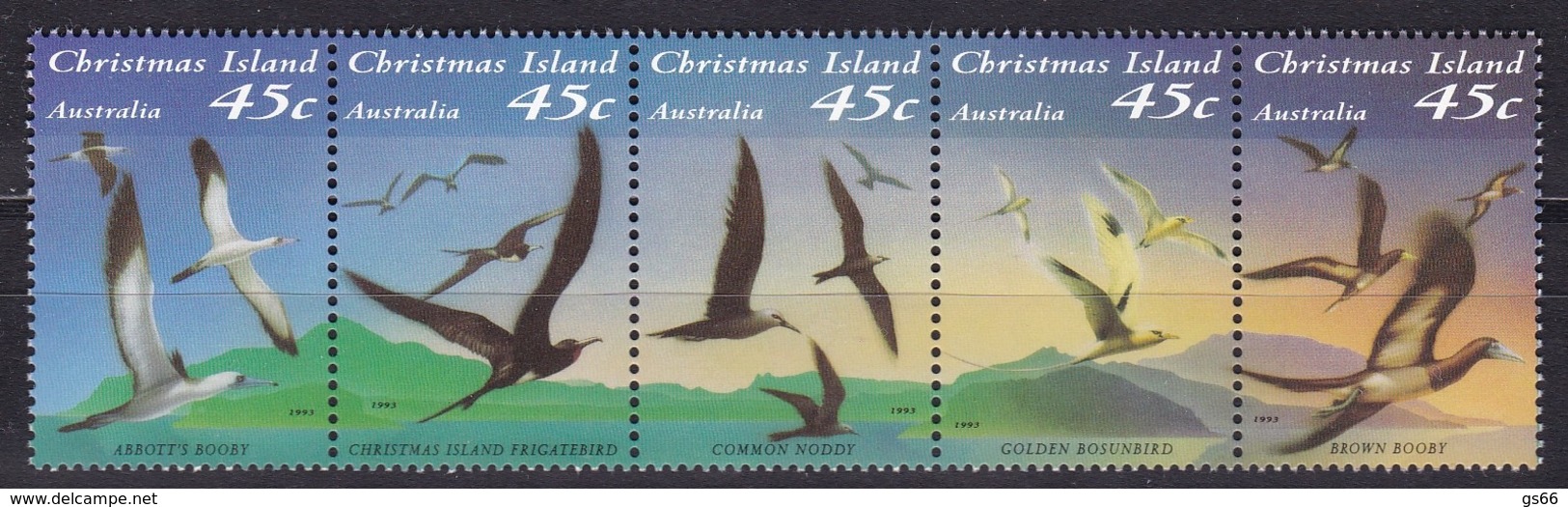 Christmas Island, 1993, 379/83 , Seevögel. MNH ** - Christmas Island