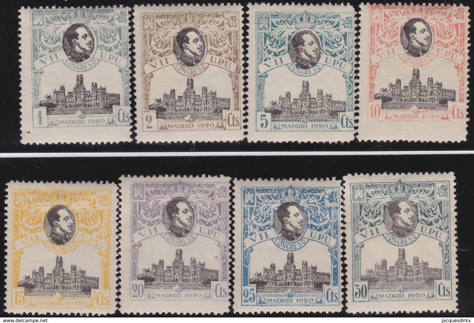 ESPANA  .      Yvert   259/266        .      *      .        Mint-hinged     .    /   .   Neuf - Nuevos