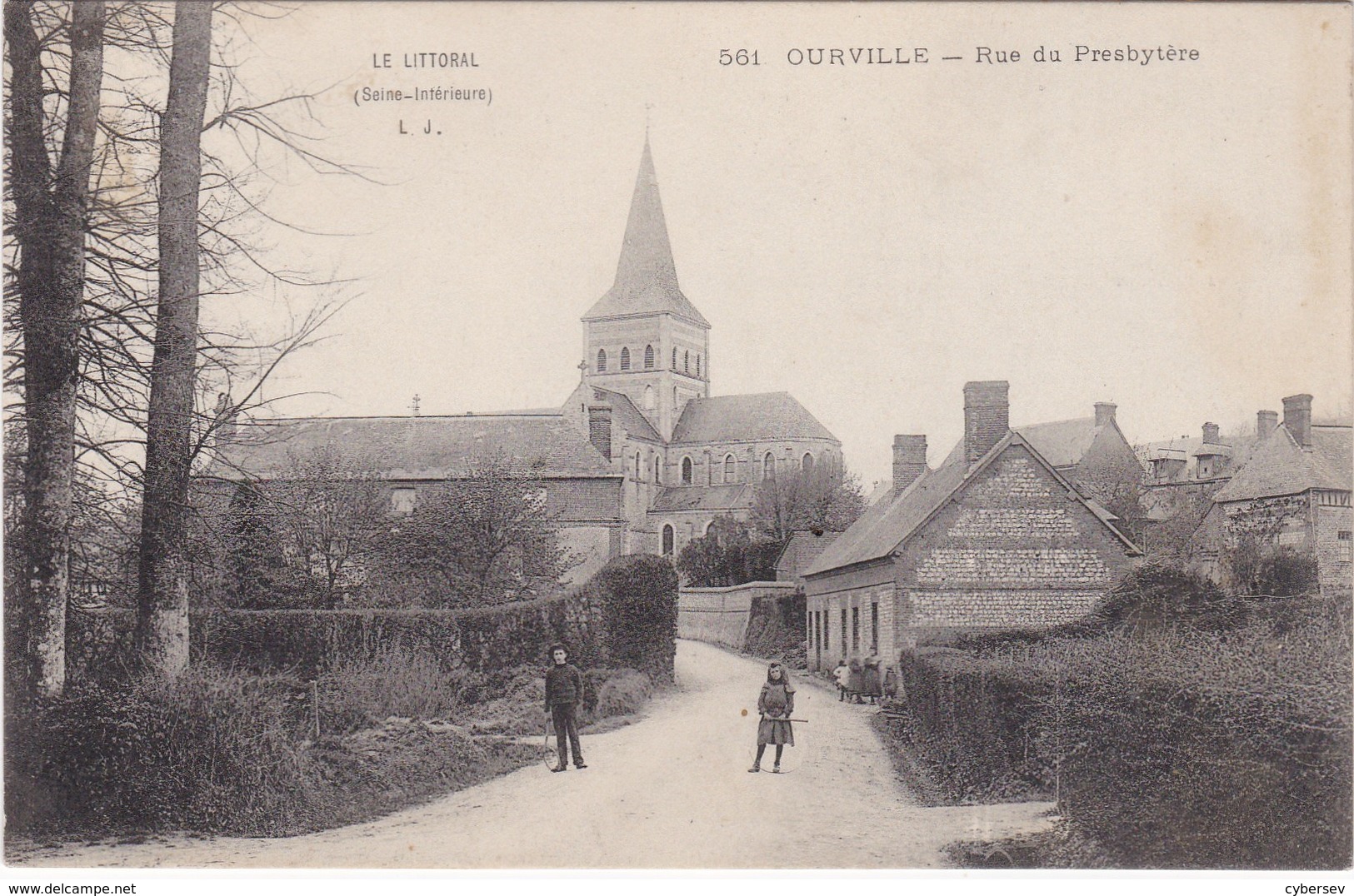 OURVILLE - Rue Du Presbytère - Enfants - Ourville En Caux