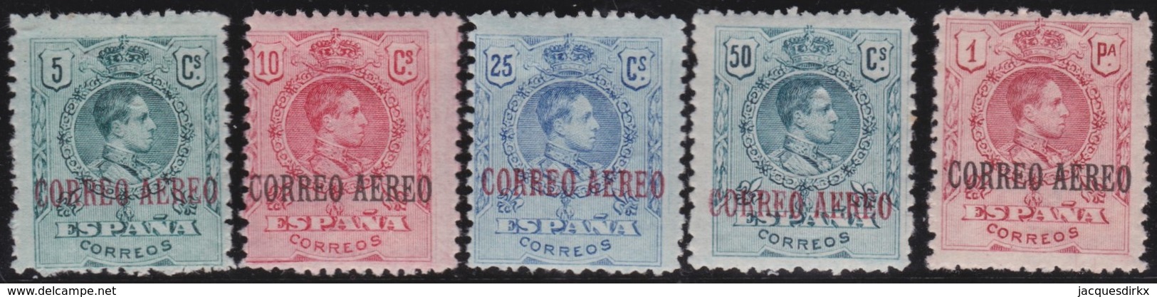 ESPANA  .      Yvert   Airmail  1/4+6     .      *      .        Mint-hinged     .    /   .   Neuf - Ungebraucht