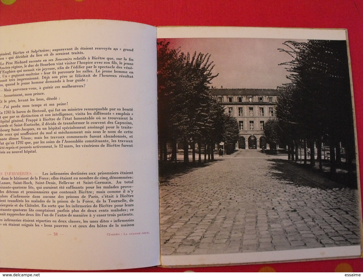 Les vieux hopitaux français : Bicêtre. Frank-Funck-Brentano & Georges Marindaz. Ciba Lyon 1938