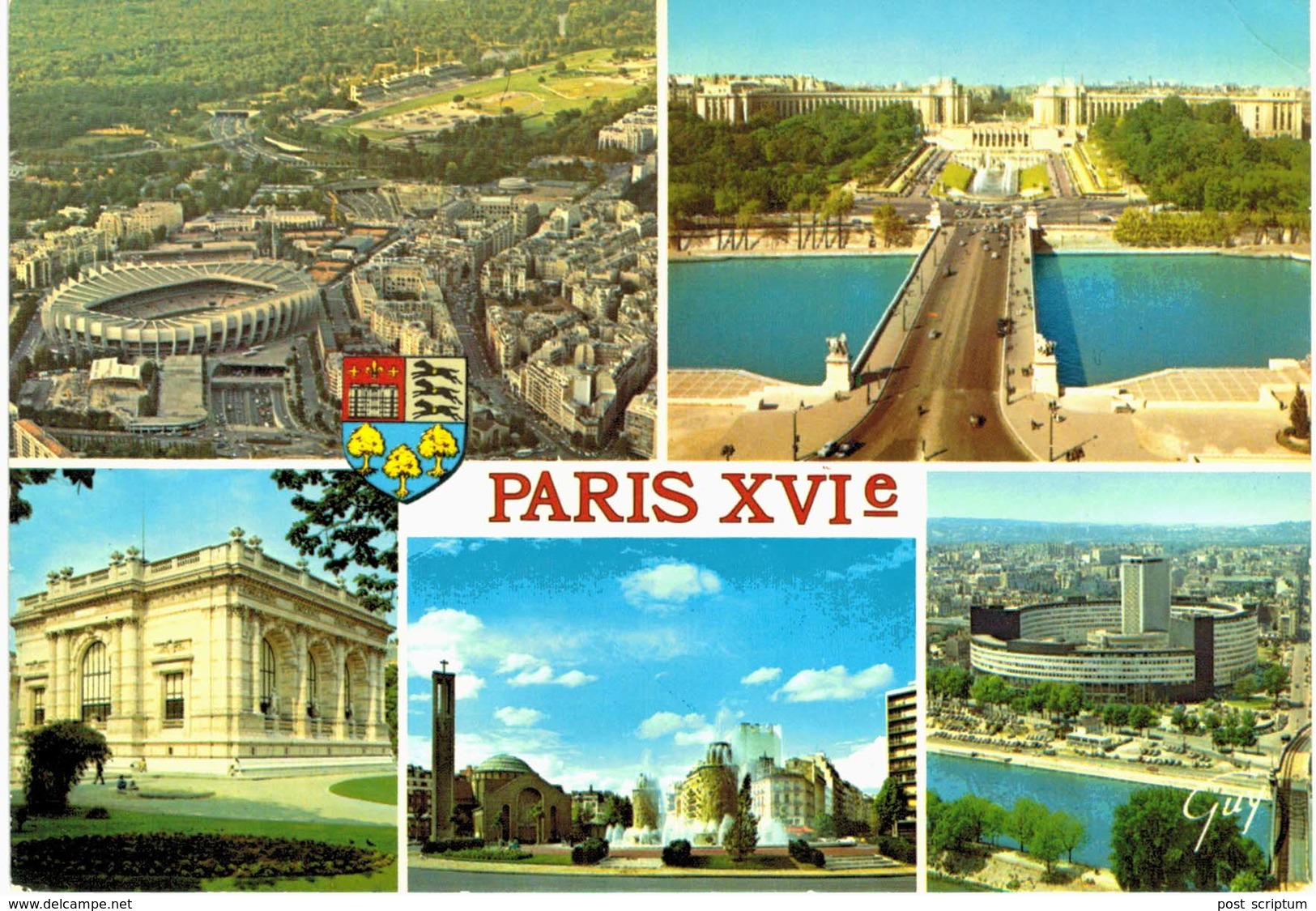 Paris - XVIe - Stade Parc Des Princes - Hippodrome - Bois De Boulogne - Pont D'iéna - Musée Galliéra - Porte De St Cloud - Arrondissement: 16