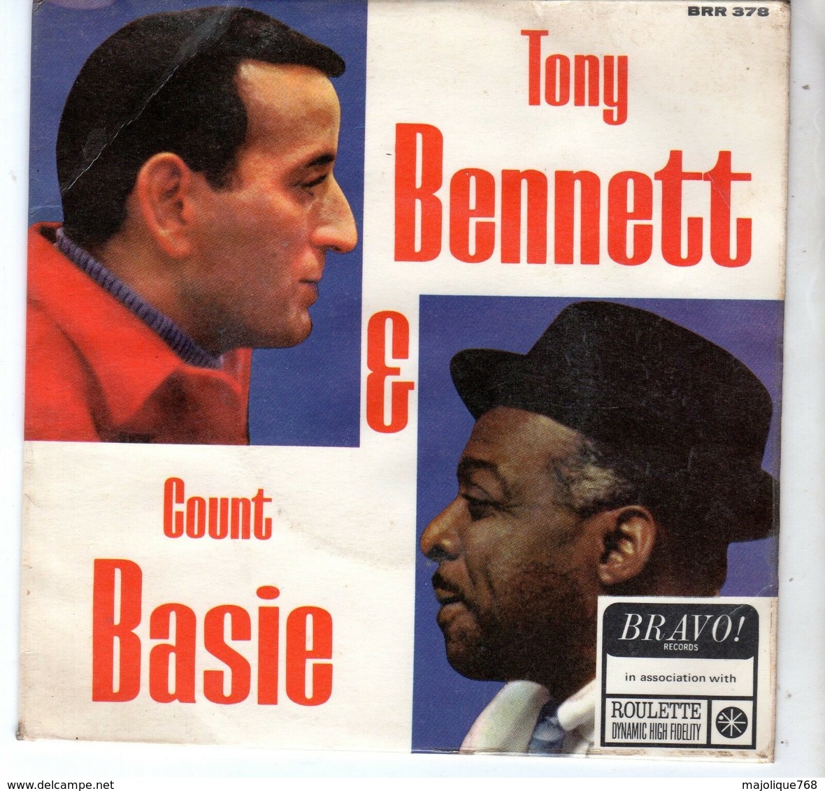 Disque - Tony Bennett & Count Basie - Bravo! Records BRR 378 - 1966 - - Jazz