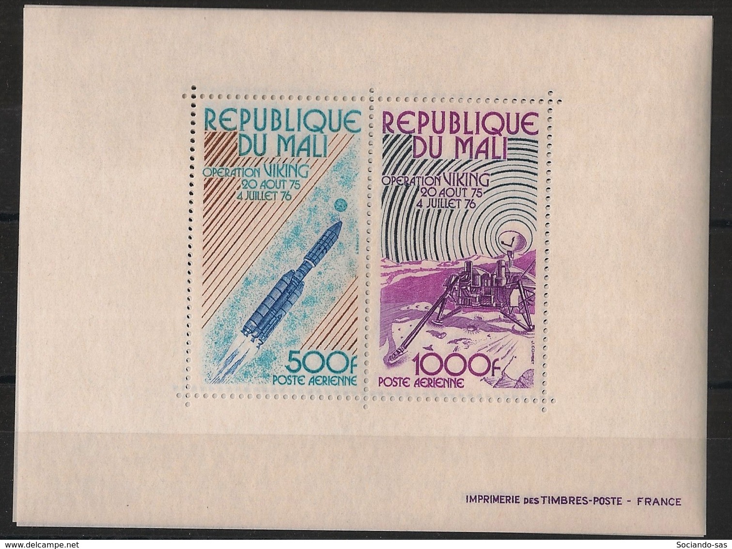 Mali - 1978 - Bloc Feuillet BF N°Yv. 9 - Operation Viking - Neuf Luxe ** / MNH / Postfrisch - Mali (1959-...)