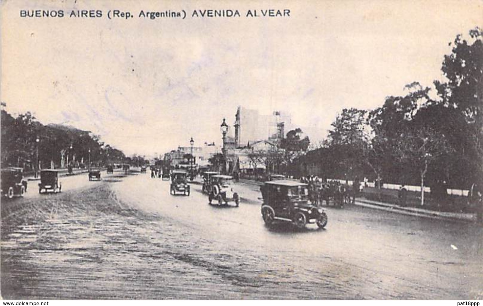 ARGENTINA Argentine - BUENOS AIRES : Avenida Alvear (Coches En Primer Plano ) - CPA  - Argentinien Argentinië - Argentine