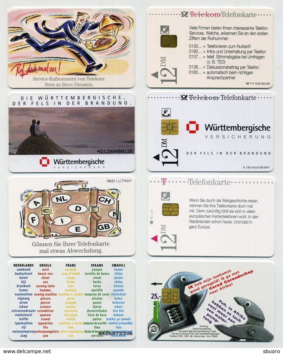 Petite collection de 43 télécartes allemandes utilisées différentes. Voir 11 images. Allemagne Germany Deutschland