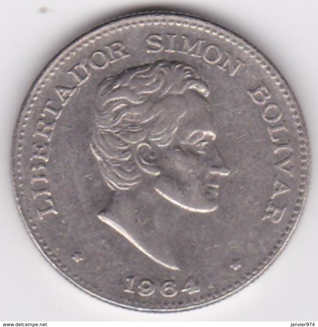 Colombie. 50 Centavos 1964 Simon Bolivar. Cupronickel .KM# 217 - Kolumbien