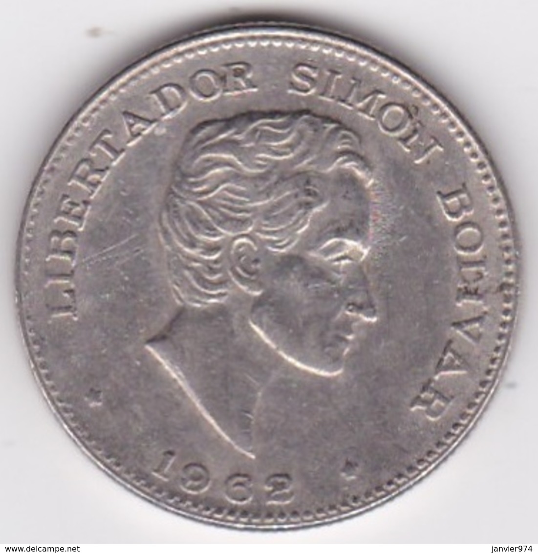 Colombie. 50 Centavos 1962 Simon Bolivar. Cupronickel .KM# 217 - Colombie