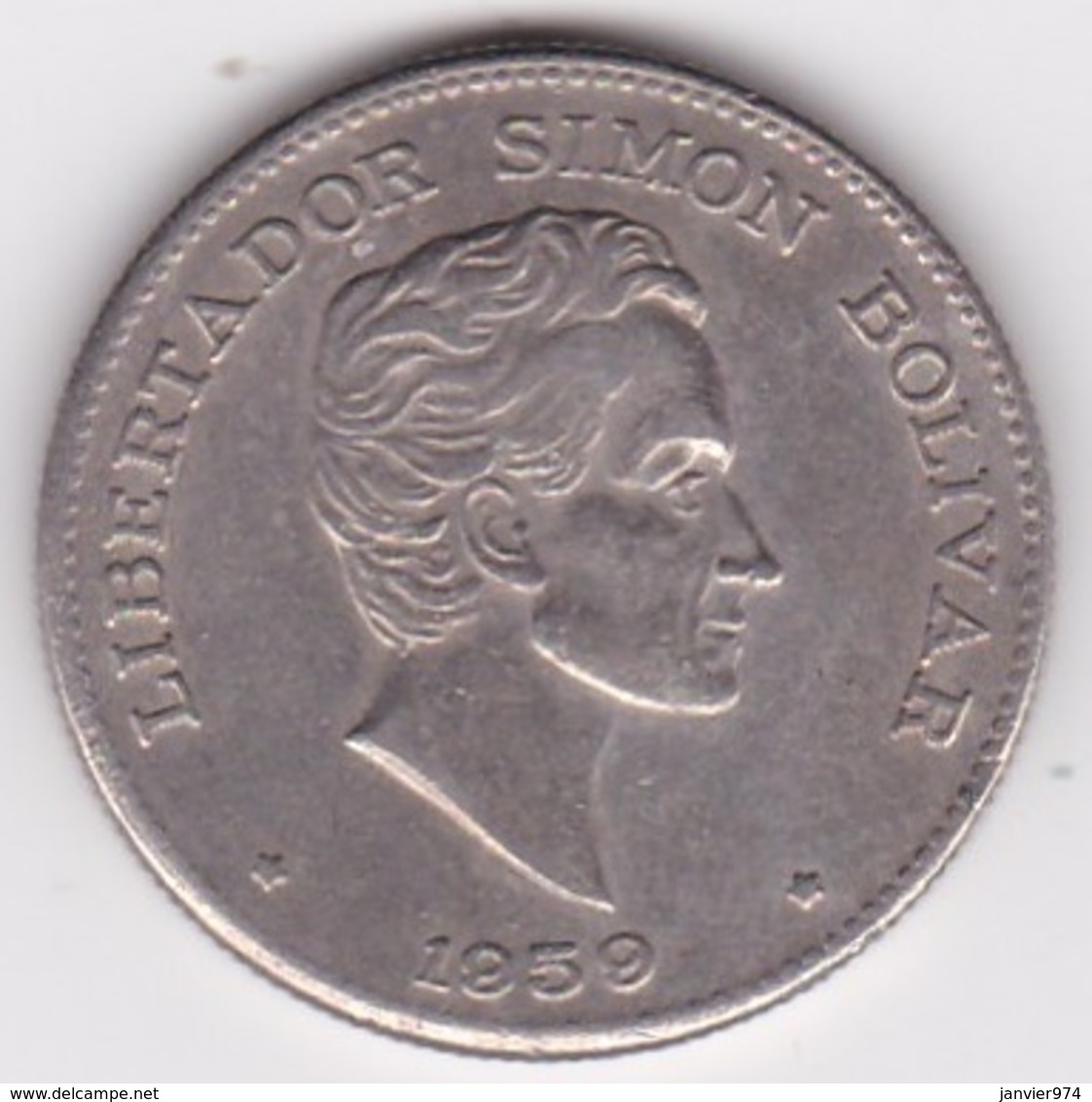 Colombie. 50 Centavos 1959 Simon Bolivar. Cupronickel .KM# 217 - Colombia