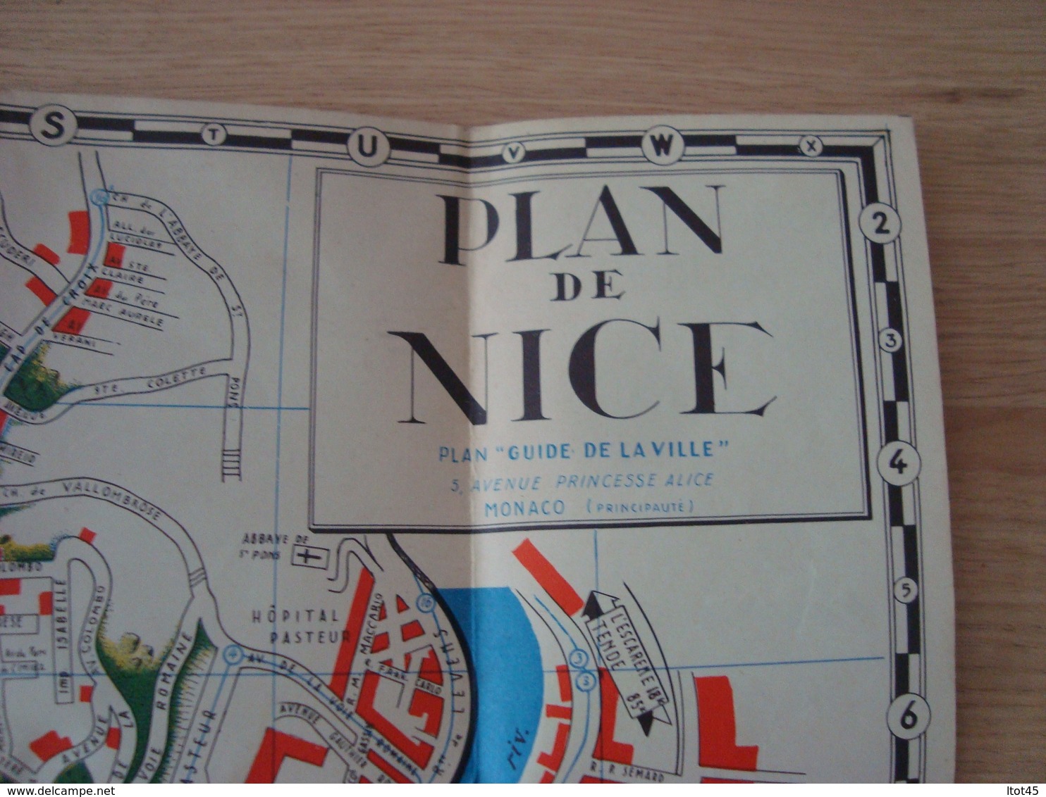 PLAN DE NICE ET MONENCLATURE DES RUE BOULEVARD ET AVENUES - Cartes Géographiques