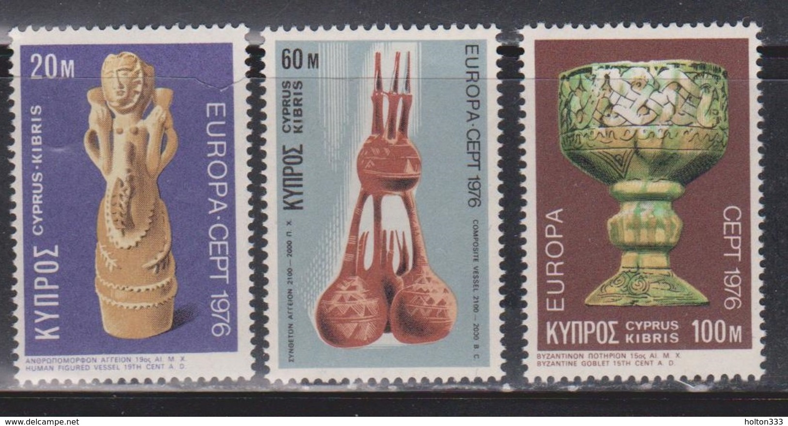 CYPRUS Scott # 445-7 MNH - Europa Issue - Unused Stamps