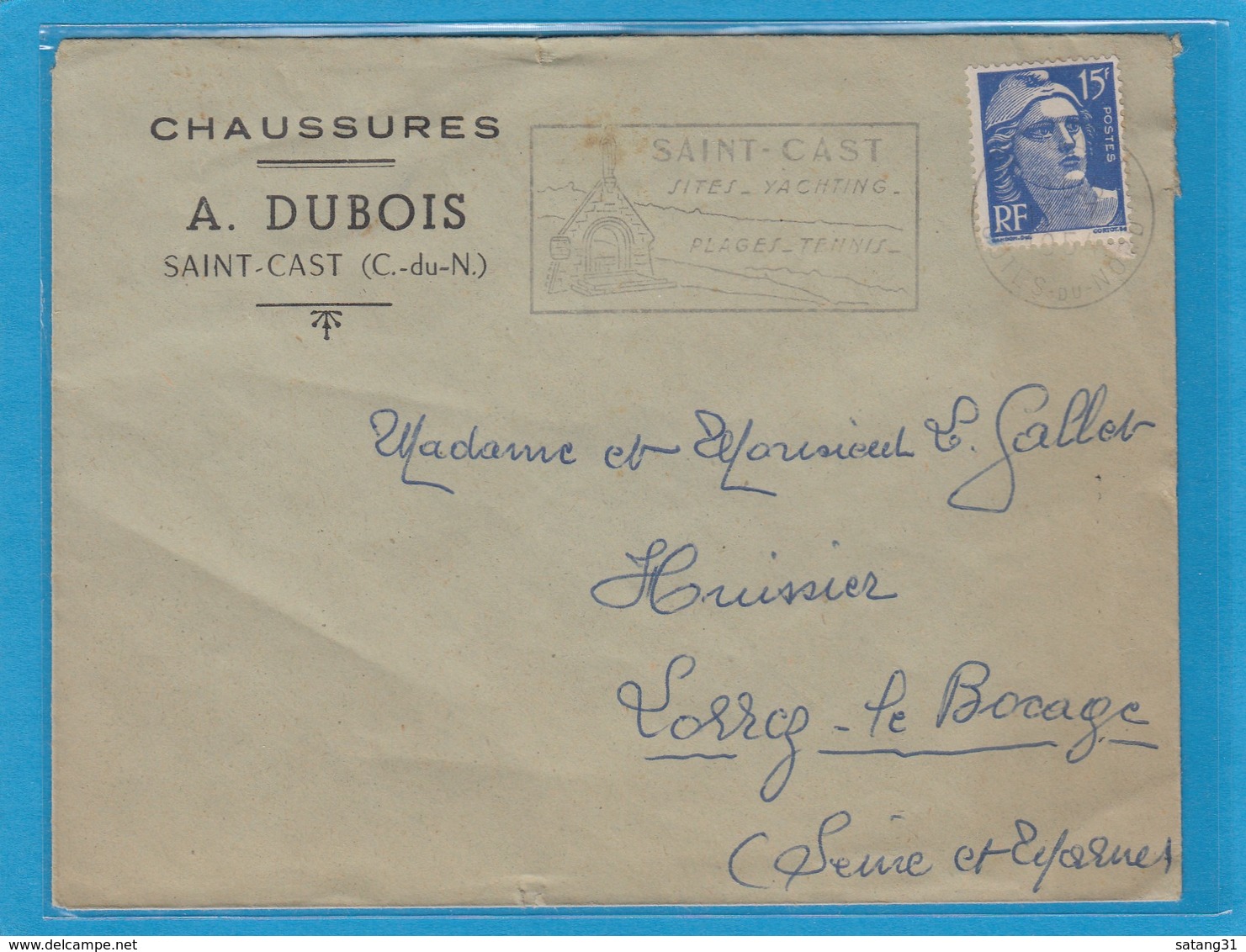 CHAUSSURES A. DUBOIS,SAINT-CAST. - Lettres & Documents